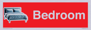 Bedroom Dementia Sign Red